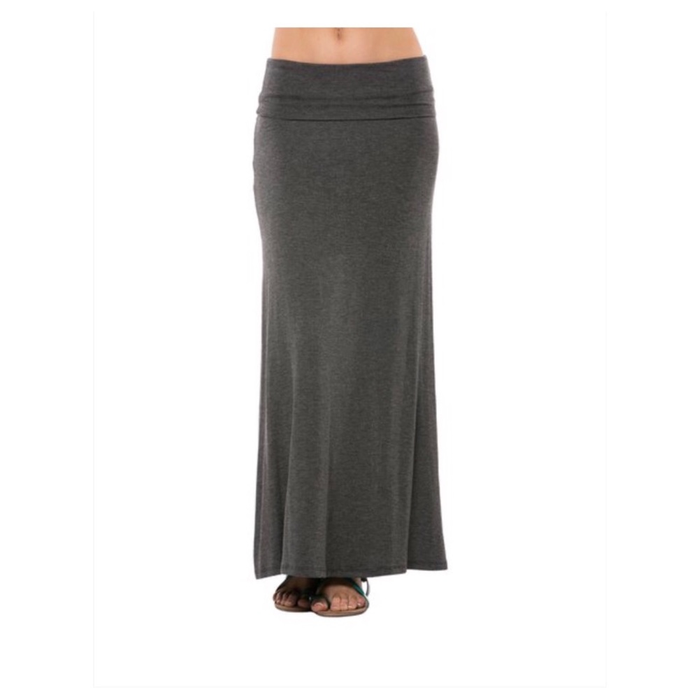 Charcoal Maxi Skirt
